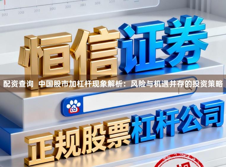 配资查询  中国股市加杠杆现象解析：风险与机遇并存的投资策略