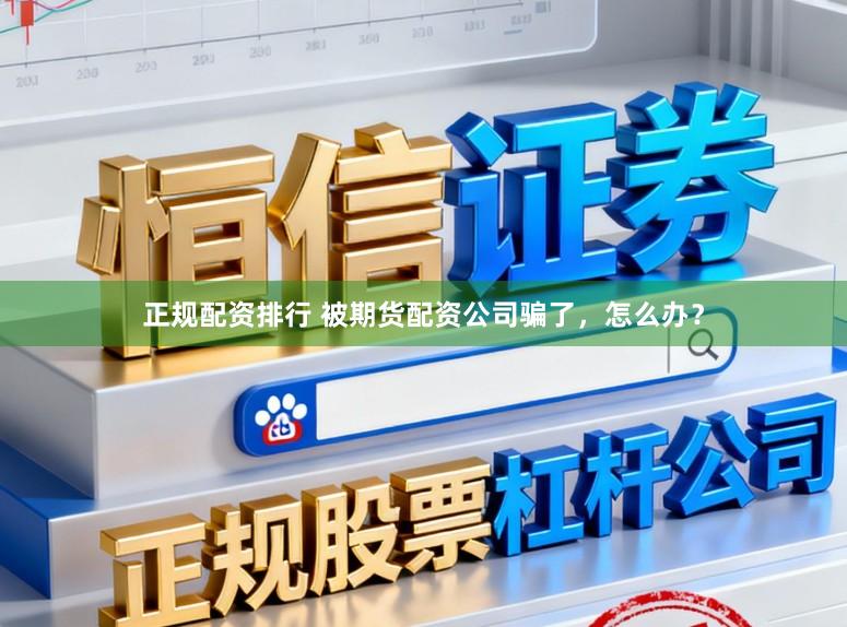 正规配资排行 被期货配资公司骗了，怎么办？